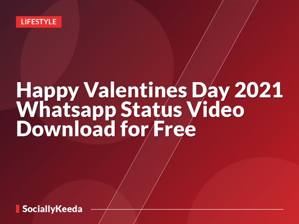 Happy Valentines Day 2021 Whatsapp Status Video Download for Free
