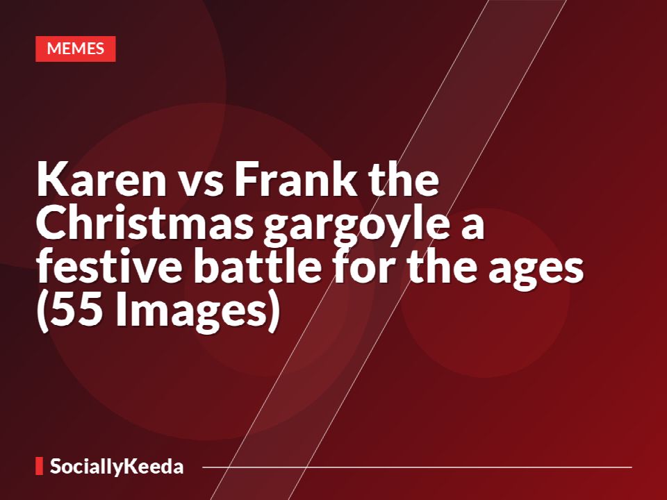 Karen vs Frank the Christmas gargoyle a festive battle for the ages (55 Images)