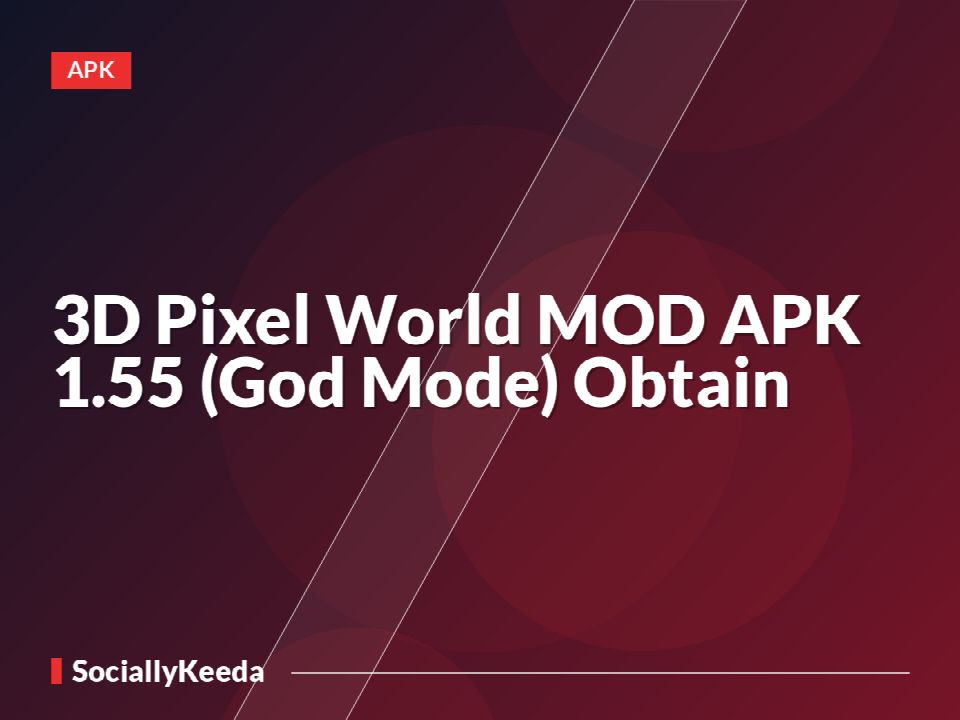 3D Pixel World MOD APK 1.55 (God Mode) Obtain