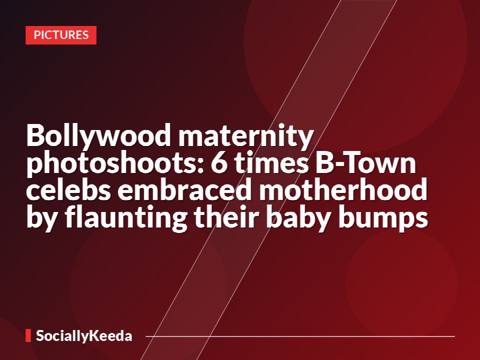 Bollywood maternity photoshoots: 6 times B-Town celebs embraced motherhood by flaunting their baby bumps