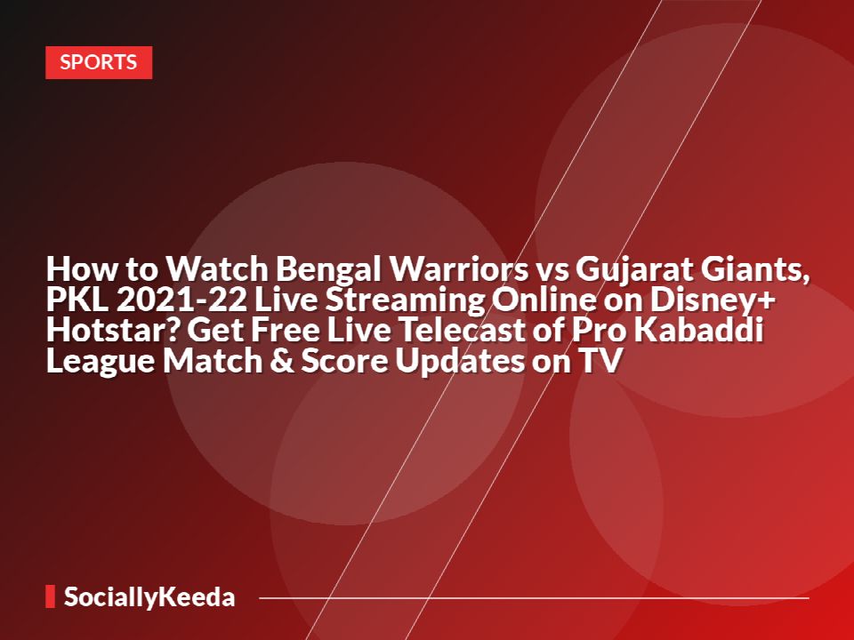 How to Watch Bengal Warriors vs Gujarat Giants, PKL 2021-22 Live Streaming Online on Disney+ Hotstar? Get Free Live Telecast of Pro Kabaddi League Match & Score Updates on TV