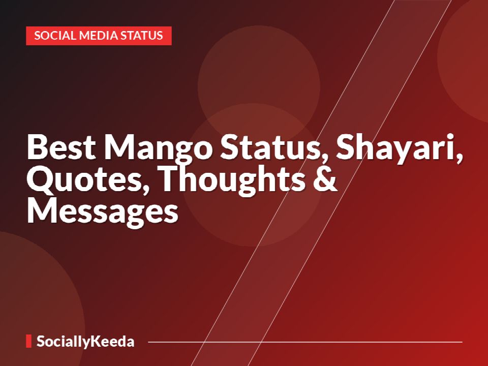 Best Mango Status, Shayari, Quotes, Thoughts & Messages