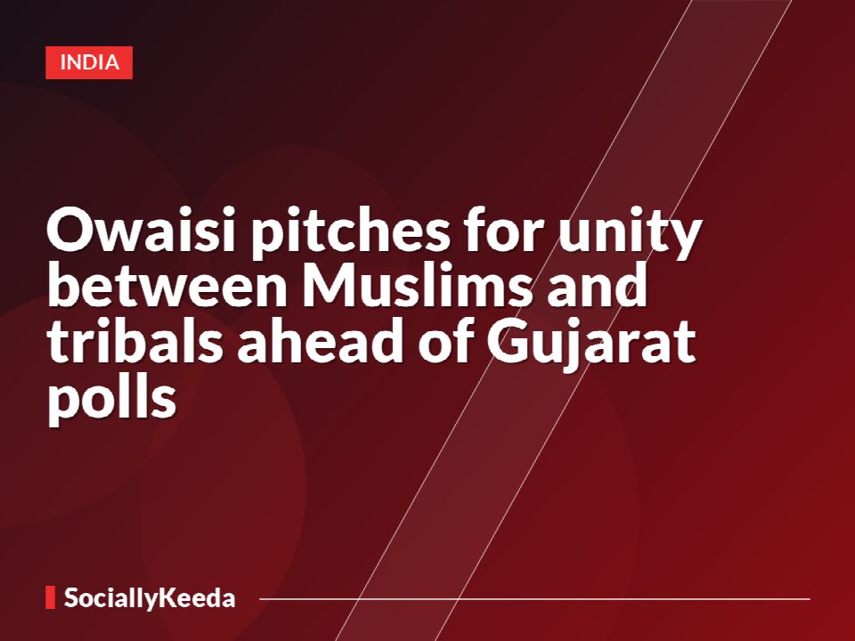 Owaisi pitches for unity between Muslims and tribals ahead of Gujarat polls