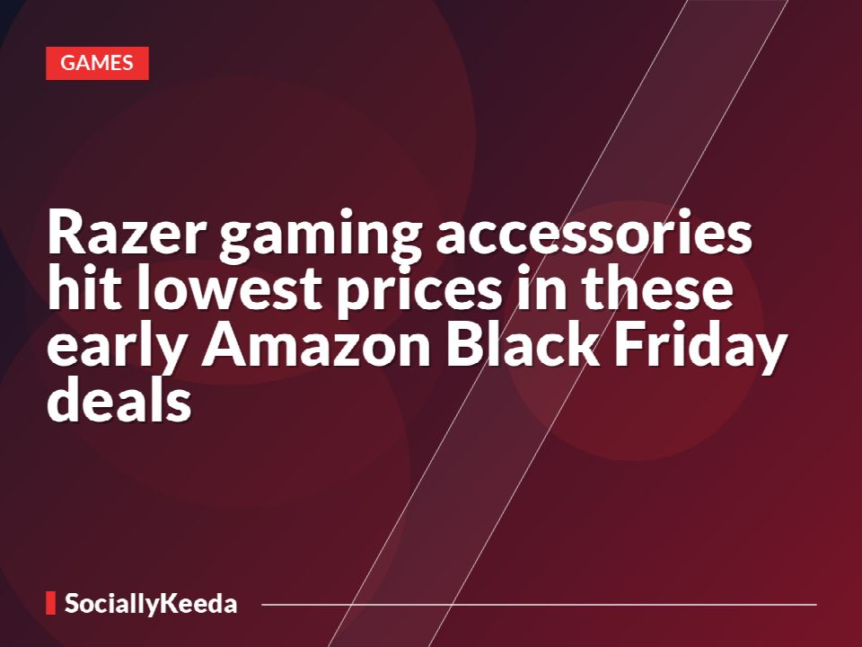 Razer gaming accessories hit lowest prices in these early Amazon Black Friday deals