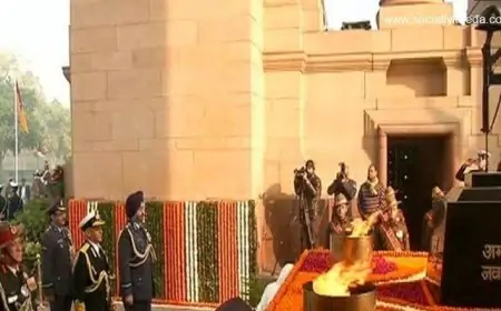 Republic Day 2023: Amar Jawan Jyoti Flame at India Gate to Be Merged with National War Memorial Flame Tomorrow