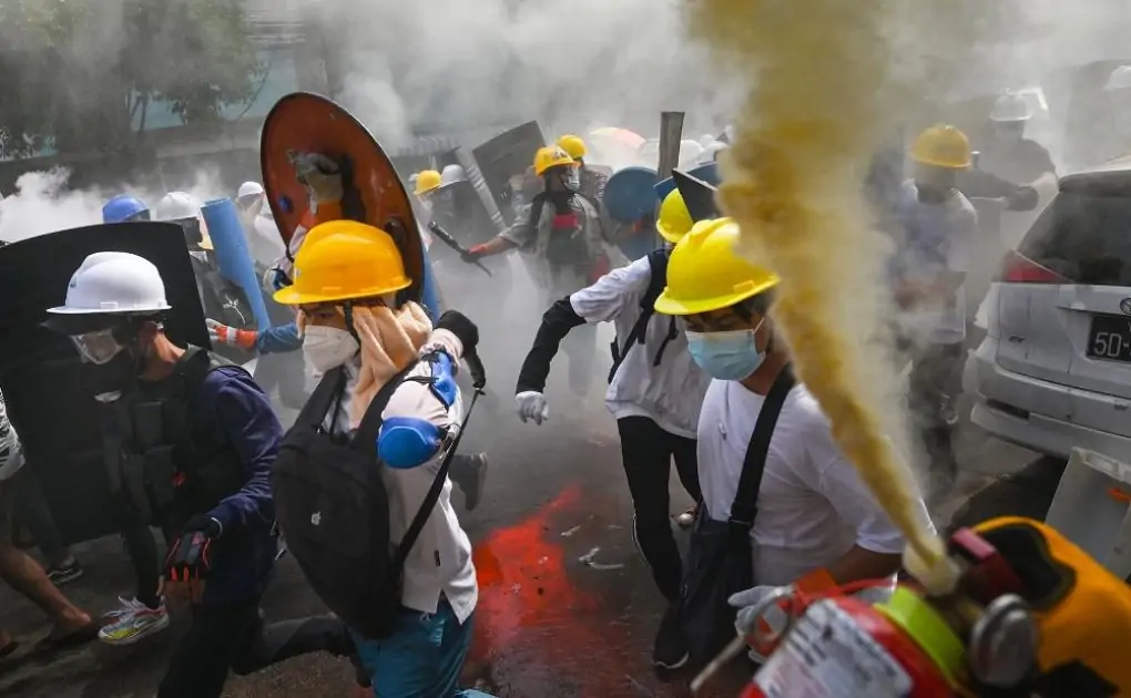 Myanmar a 'war zone' as security forces open fire on peaceful protesters, killing 38