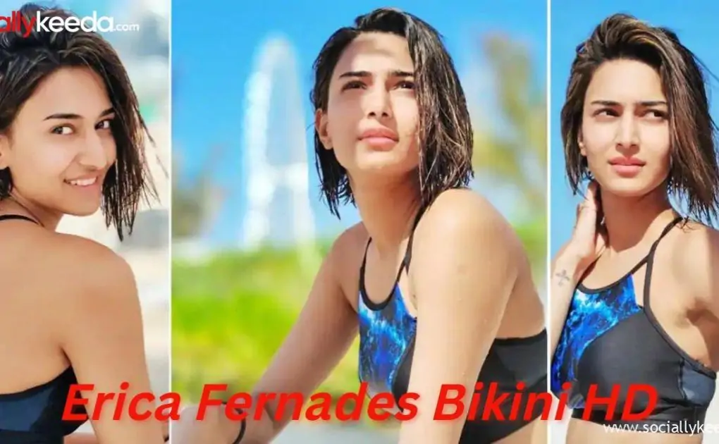 Stunning Hot Spicy Actress Erica Fernandes with Red Bra and Black Swimsuits,,,,,,,,