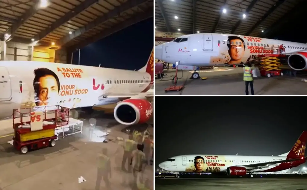 Sonu Sood's Selfless Work For The Needy During COVID-19 Pandemic Gets Honoured By SpiceJet (Watch Video)