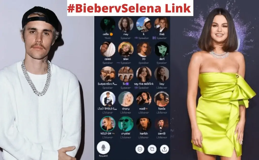 #BiebervSelena Link Trends In The United States After A war Between Fans On Twitter new live audio room feature