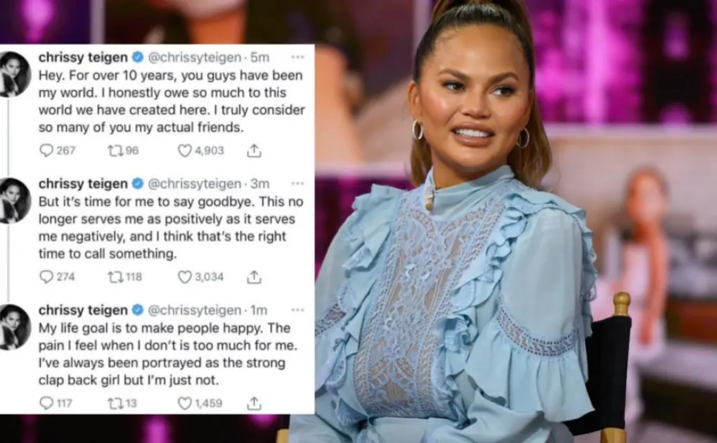 Chrissy Teigen Deletes Twitter Account, Check Her Deleted Tweets