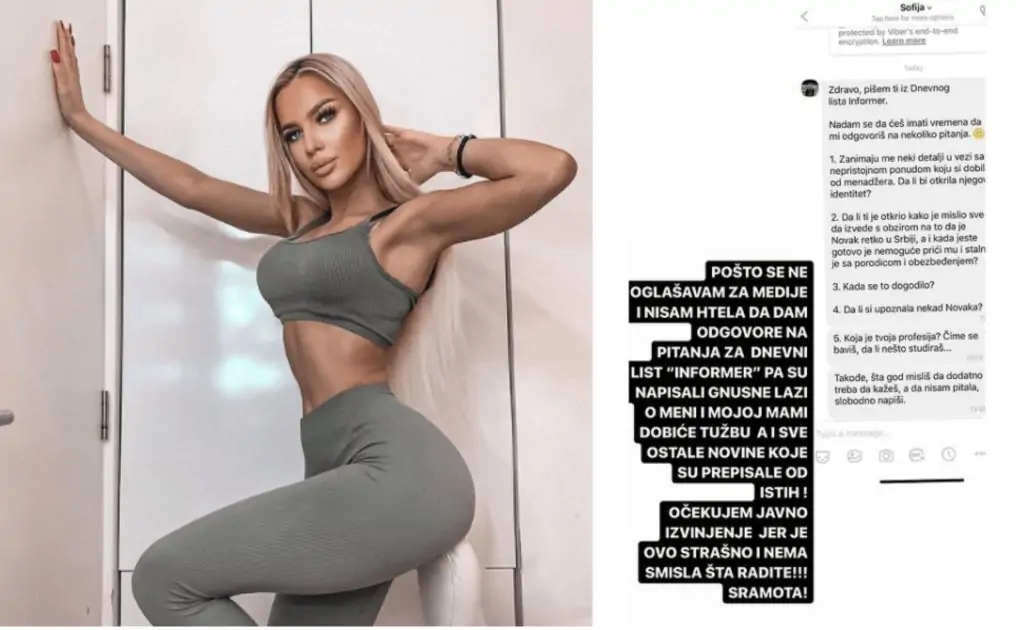 Natalija Scekic Seduce Novak Djokovic For $70k To Defame Him, Who Is Serbian Model Natalija Scekic