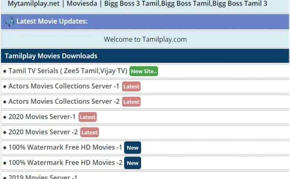 Tamilplay.com 2021 - HD Tamil Movies Download Tamilplay Website, Latest News