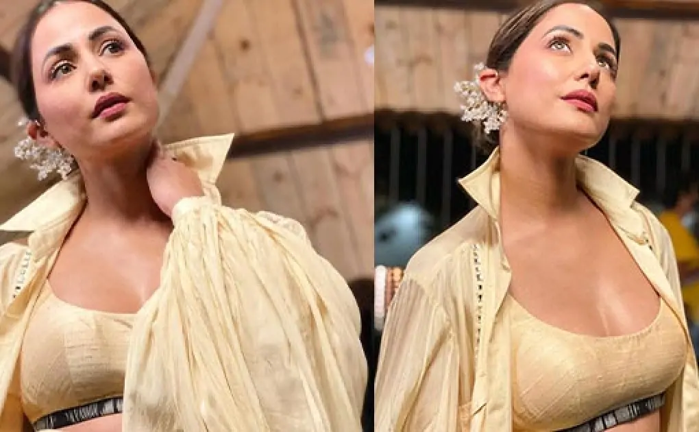 Hina Khan appears to be like gorgeous scorching on this fashionable outfit - flaunts cleavage in a skimpy bralette and impresses followers together with her fashion.