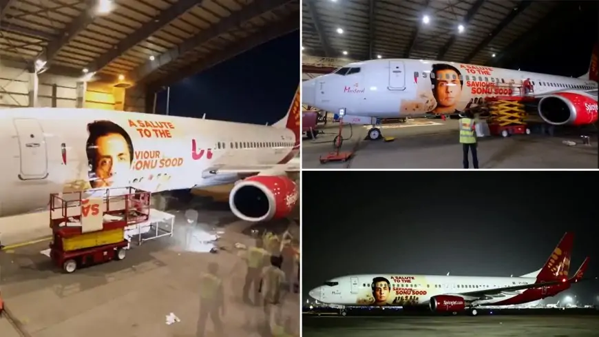 Sonu Sood's Selfless Work For The Needy During COVID-19 Pandemic Gets Honoured By SpiceJet (Watch Video)