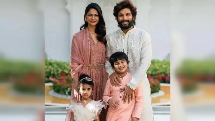Allu Arjun stares at the sky with the children Ayaan and Arha. Watch cute video – Socially Keeda