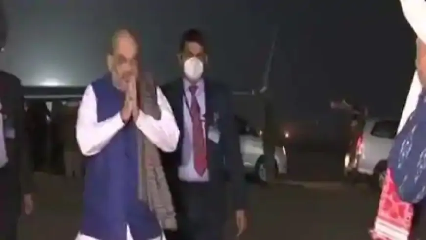 Amit Shah reaches Guwahati, to carry public conferences on Jan 24