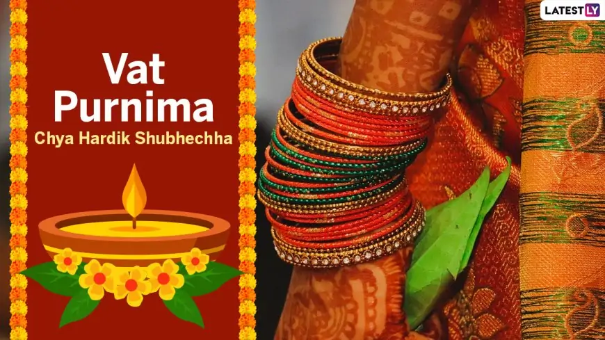 Vat Purnima 2021 Ukhane Marathi Images & HD Wallpapers for Free Download Online: Send Vat Purnima Chya Hardik Shubhechha Greetings and WhatsApp Messages on Jyeshtha Purnima