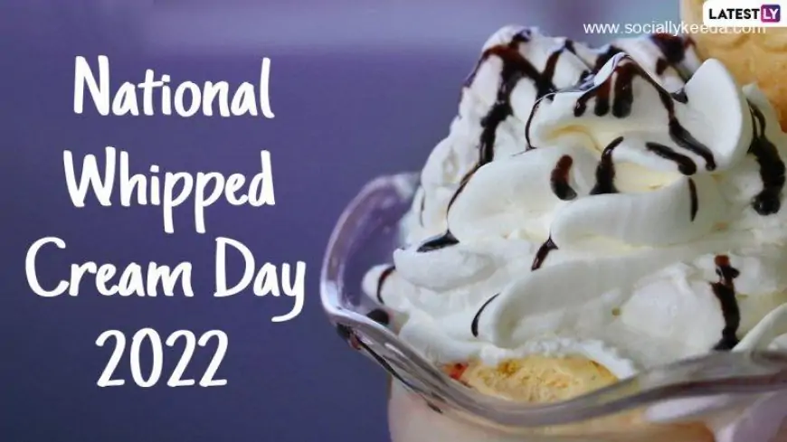National Whipped Cream Day 2023: From Chickpeas to Low-Fat Cream, Basic Ingredients and Easy Recipes To Make Whipped Cream