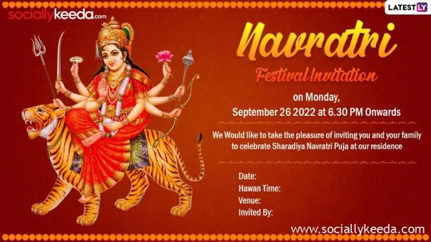 Navratri 2023 Invitation Templates & Card Formats For Free Download Online