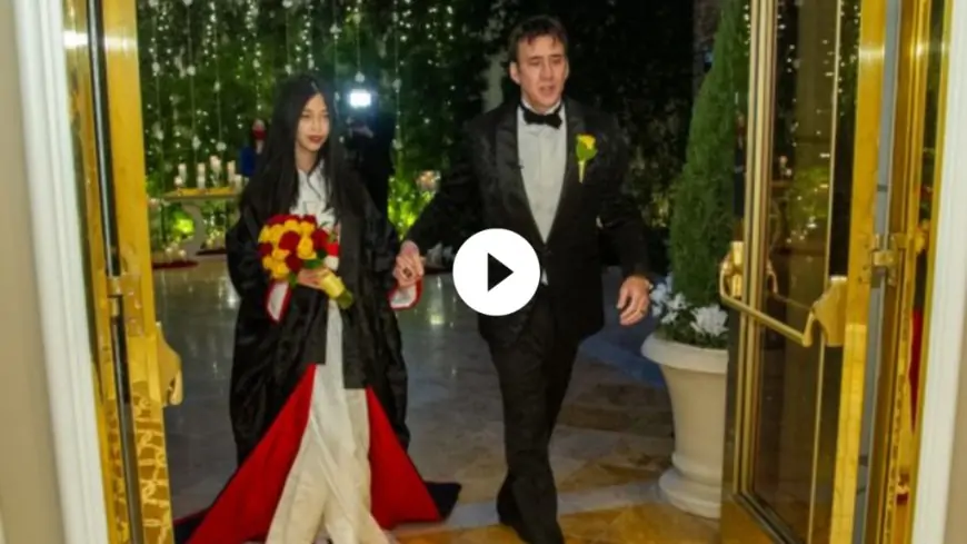 Nicolas Cage Riko Shibata Fifth Wedding Ceremony Images & Videos Revealed Online