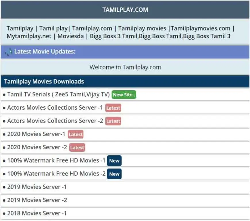 Tamilplay.com 2021 - HD Tamil Movies Download Tamilplay Website, Latest News