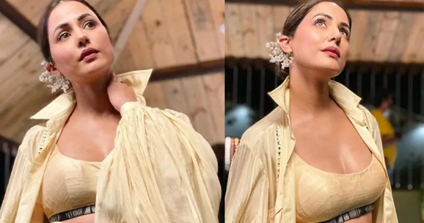 Hina Khan appears to be like gorgeous scorching on this fashionable outfit - flaunts cleavage in a skimpy bralette and impresses followers together with her fashion.