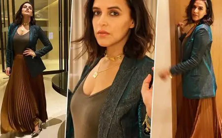 Yo or Hell No? Neha Dhupia in Namrata Joshipura for an Event in Hyderabad