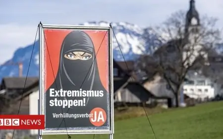 Switzerland referendum: Voters projected to ban face coverings in public