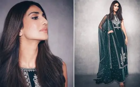 Yo or Hell No? Vaani Kapoor's Green Traditional Suit By Anita Dongre
