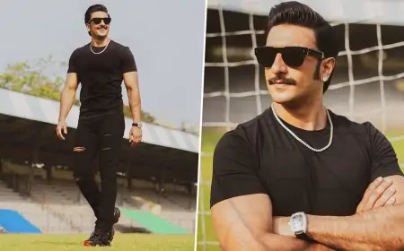 Ranveer Singh Is Killing It in Black and These Pics of the 83 Star Are Proof