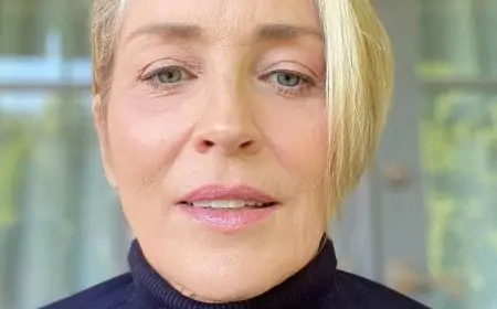 Sharon Stone receives first dose of COVID-19 vaccine