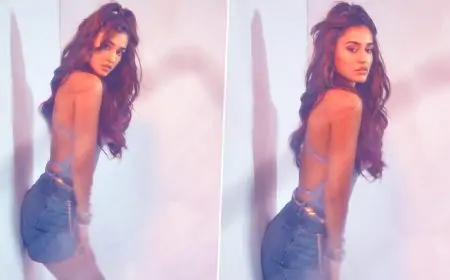 Disha Patani Sizzles in These Stunning Photos Wearing Denim Shorts