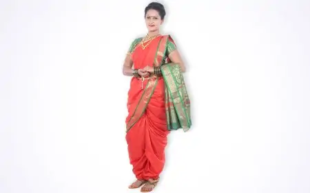 Gudi Padwa 2021: Two Simple Ways to Wear Nauvari Saree! Easy Tutorial to Help You Drape the Traditional 9-Yard Kasta on Maharastrian New Year