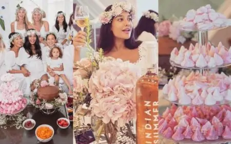 Lisa Haydon's baby shower was all about friends, beautiful decor & no wine consumption. See pics