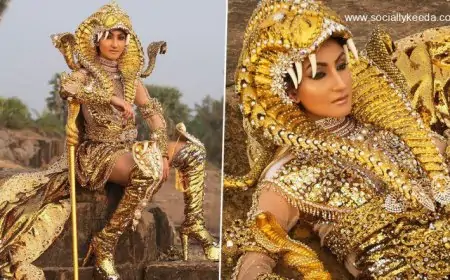 Mrs India World 2023 Navdeep Kaur Slays National Costume With Kundalini Chakra-Inspired Avant Garde Outfit (View Pics and Video)