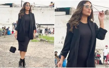 Hina Khan Shares BTS Pictures from Her Song 'Mohabbat Hai' and Her All-Black Avatar is Impressive