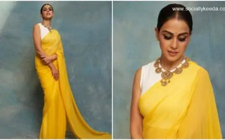 Genelia Deshmukh Looks Like a Ray of Sunshine In Her Simple But Tasteful Yellow Saree (View Pics) Genelia Deshmukh Looks Like a Ray of Sunshine In Her Simple But Tasteful Yellow Saree (View Pics)