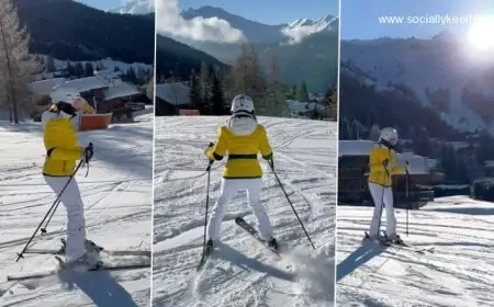 Samantha Ruth Prabhu Masters the Art of Skiing As She Holidays in the Snowy Switzerland (View Pic and Video)