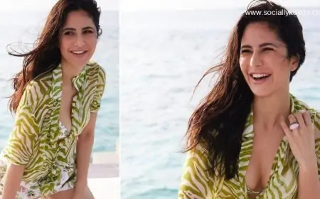 Katrina Kaif’s Definition of a Happy Place Is Posing Amidst a Blue Ocean in the Maldives! (View Pics)