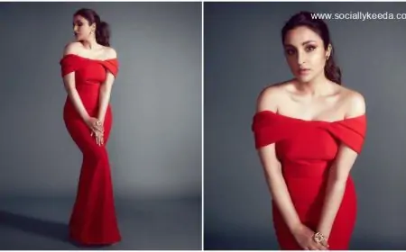 Parineeti Chopra's Red Off-Shoulder Maxi Dress is the Perfect Outfit to Wear for Your Valentine's Day Dinner Date!