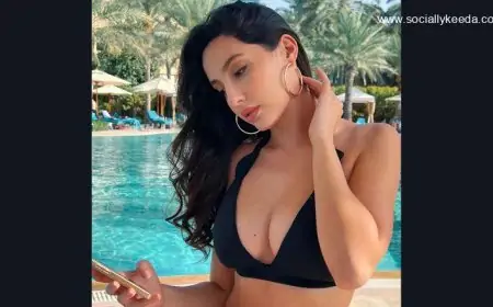 Nora Fatehi Is Planning for Her Next Vacay as She Poses in a Sexy Black Bikini! (View Pic)