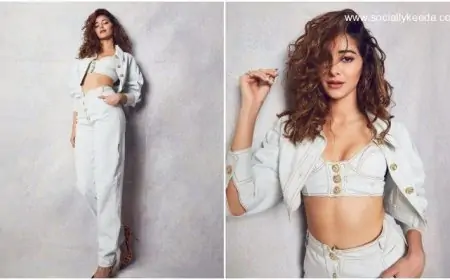 Gehraiyaan Promotions: Ananya Panday's Denim On Denim Look is Casual but Chic (View Pics)