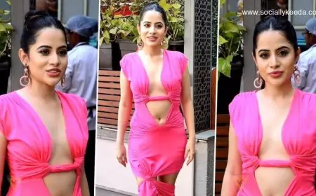 Urfi Javed’s Latest Cut and Knot Pink Dress Is Hideous Fashion Done Right (Watch Video)