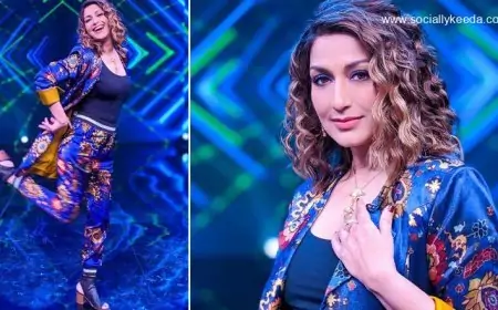 Sonali Bendre Looks Like a Breath of Fresh Air in a Blue Floral Power Suit (View Pics)