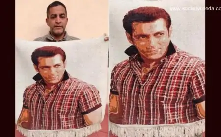Kashmiri Artisan Weaves Salman Khan’s Image on Silk Carpet, Hopes To Present His Masterpiece to Bollywood Superstar As Gift (View Pic)