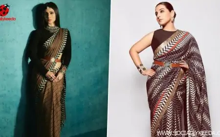 Fashion Faceoff: Mouni Roy or Vidya Balan, Who Nailed this JJ Valaya Saree Better?