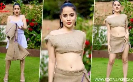 Urfi Javed Turns a Gunny Bag Into Crop Top Plus Mini Skirt And It’s Sack-cy (Watch Video)
