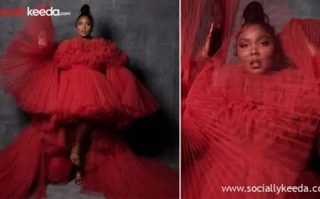 Emmys 2023: Lizzo Opts for Red Ruffled Gown at Emmy Award Show; View Pics of the American Singer in Beautiful Couture Dress