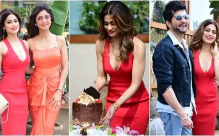 Inside Shamita Shetty's birthday party: Here's what the birthday girl and Shilpa Shetty wore