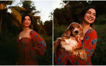Sara Tendulkar's fashion photoshoot with pet pooch is winning the internet